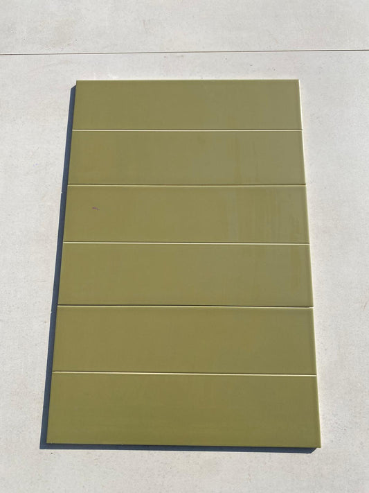 Piastrelle 20x40 Verde oliva preinciso
