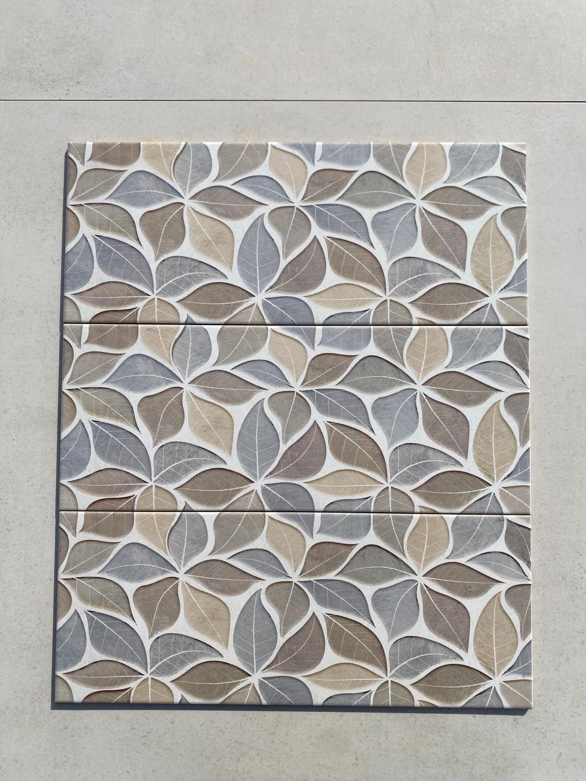 Piastrelle 20x50 Flora decoro foglie