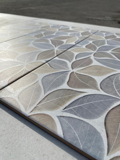 Piastrelle 20x50 Flora decoro foglie