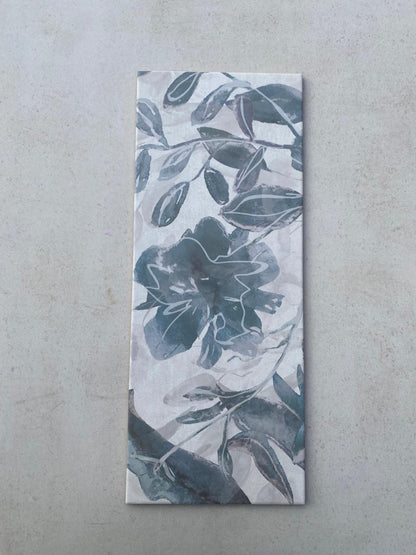 Piastrelle 20x50 Glam flowers mix grigio