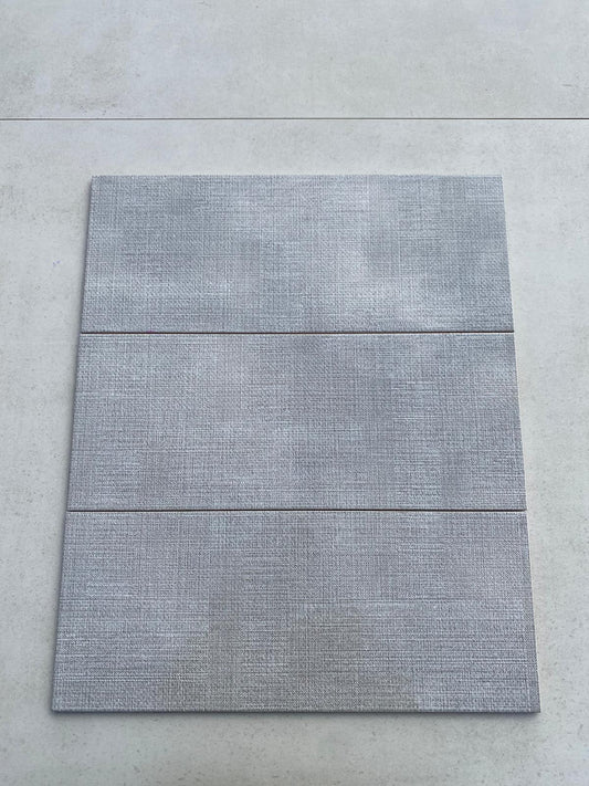 Piastrelle 20x50 Texture grigio glossy