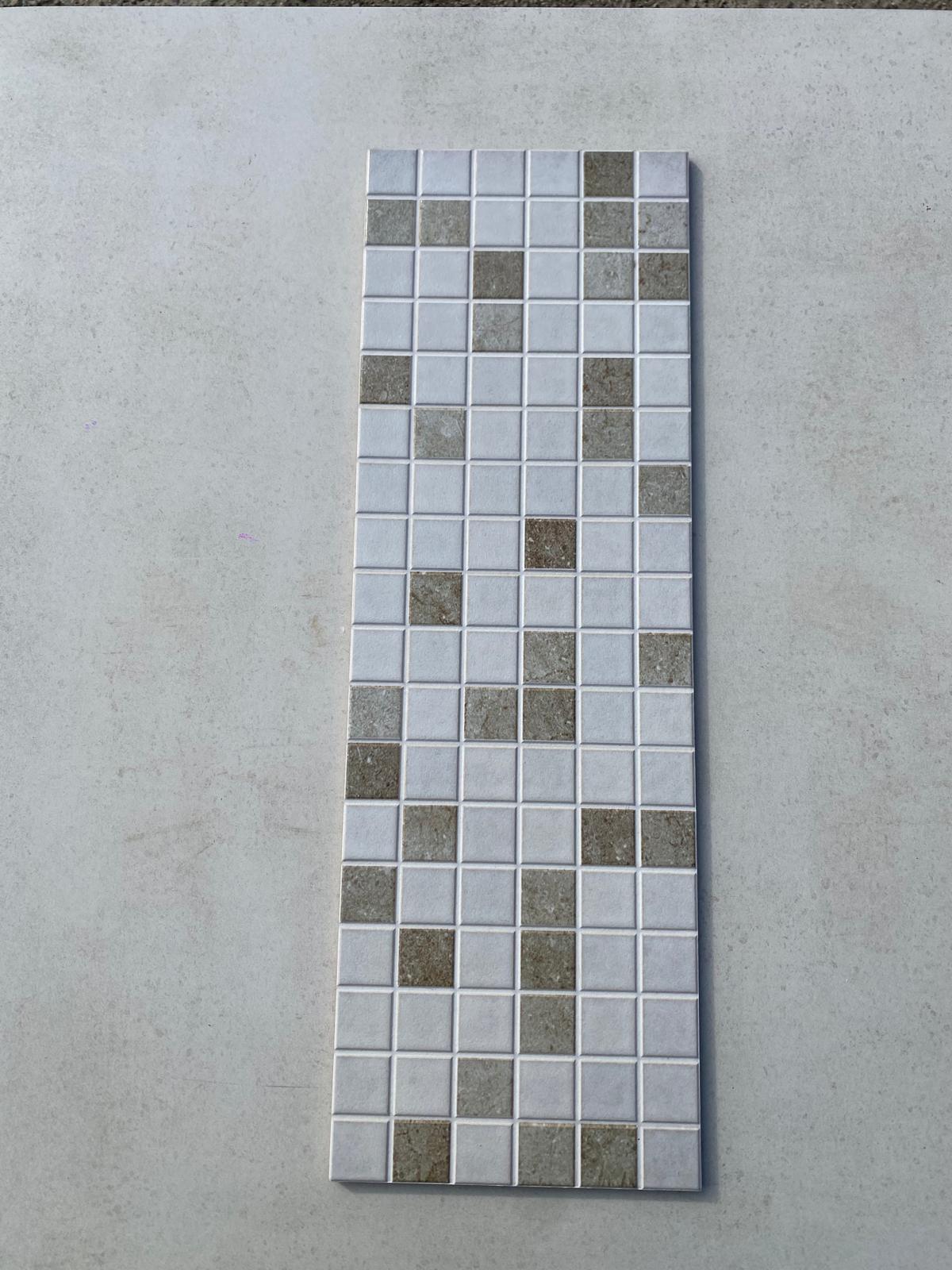 Piastrelle 20x60 Marfil tortora mosaico