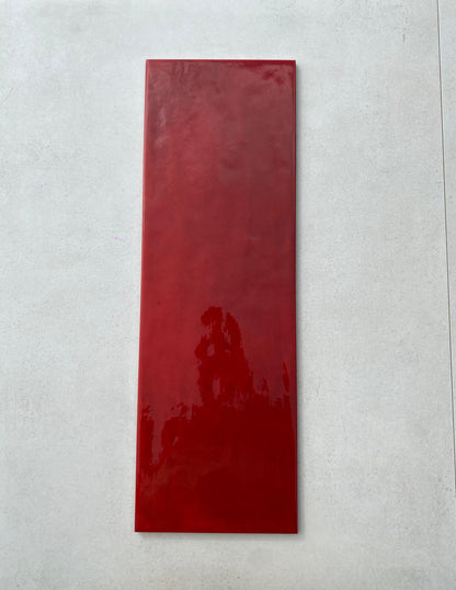 Piastrelle 20x60 Shades rosso lucido