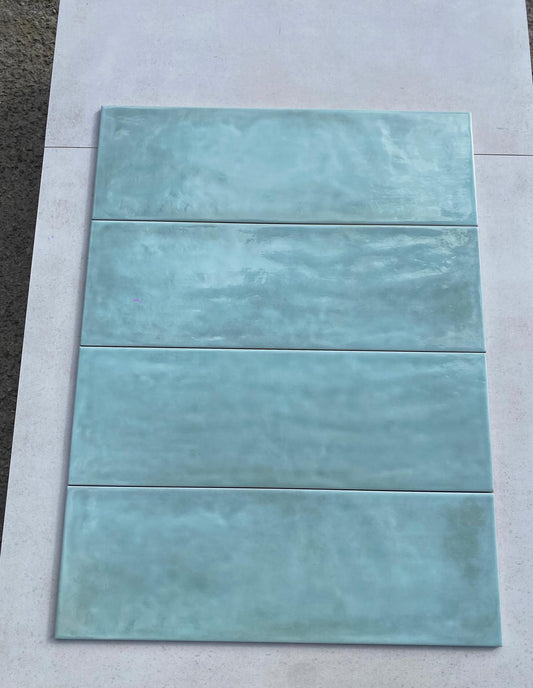 Piastrelle 20x60 Shades verde chiaro lucido