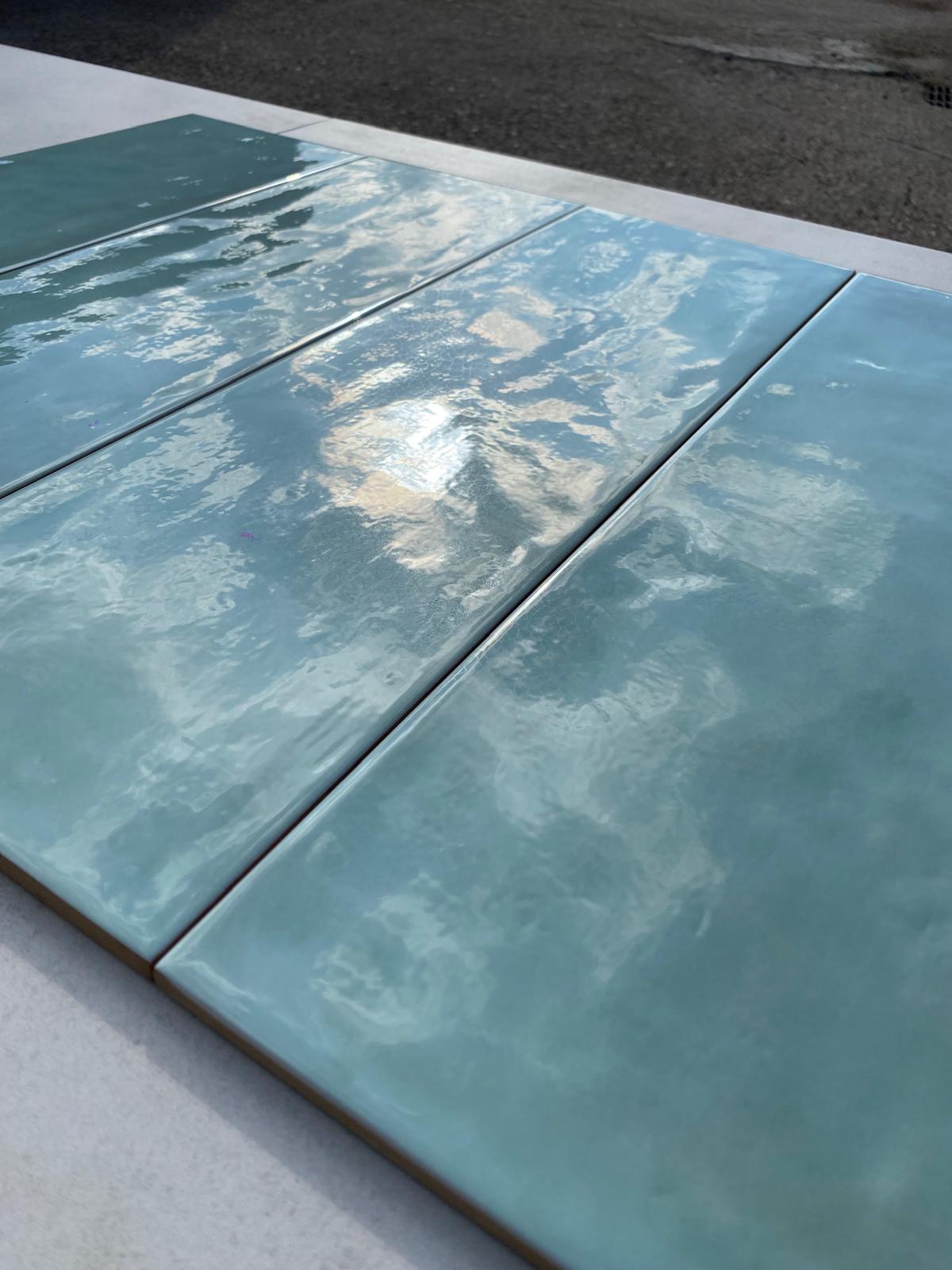 Piastrelle 20x60 Shades verde chiaro lucido
