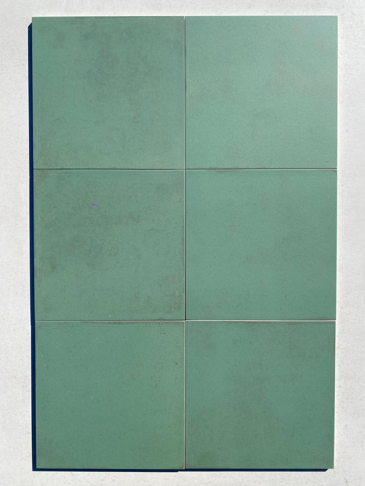 Piastrelle 22x22 Storie d'Italia verde matt rettificato