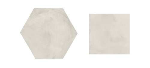 Piastrelle 25x21.6 Serie Terra art fondo bianco esagonale