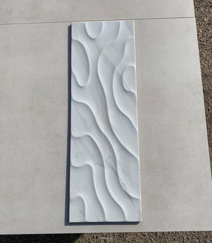 Piastrelle 25x75 Calacatta brillo decoro lucido