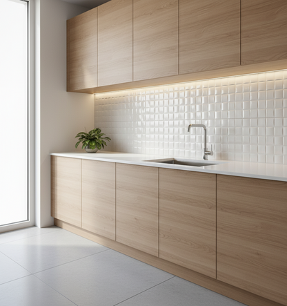 Piastrelle 25x75 Linear dama beige lucido
