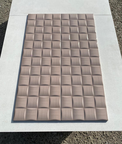 Piastrelle 25x75 Linear dama fango lucido
