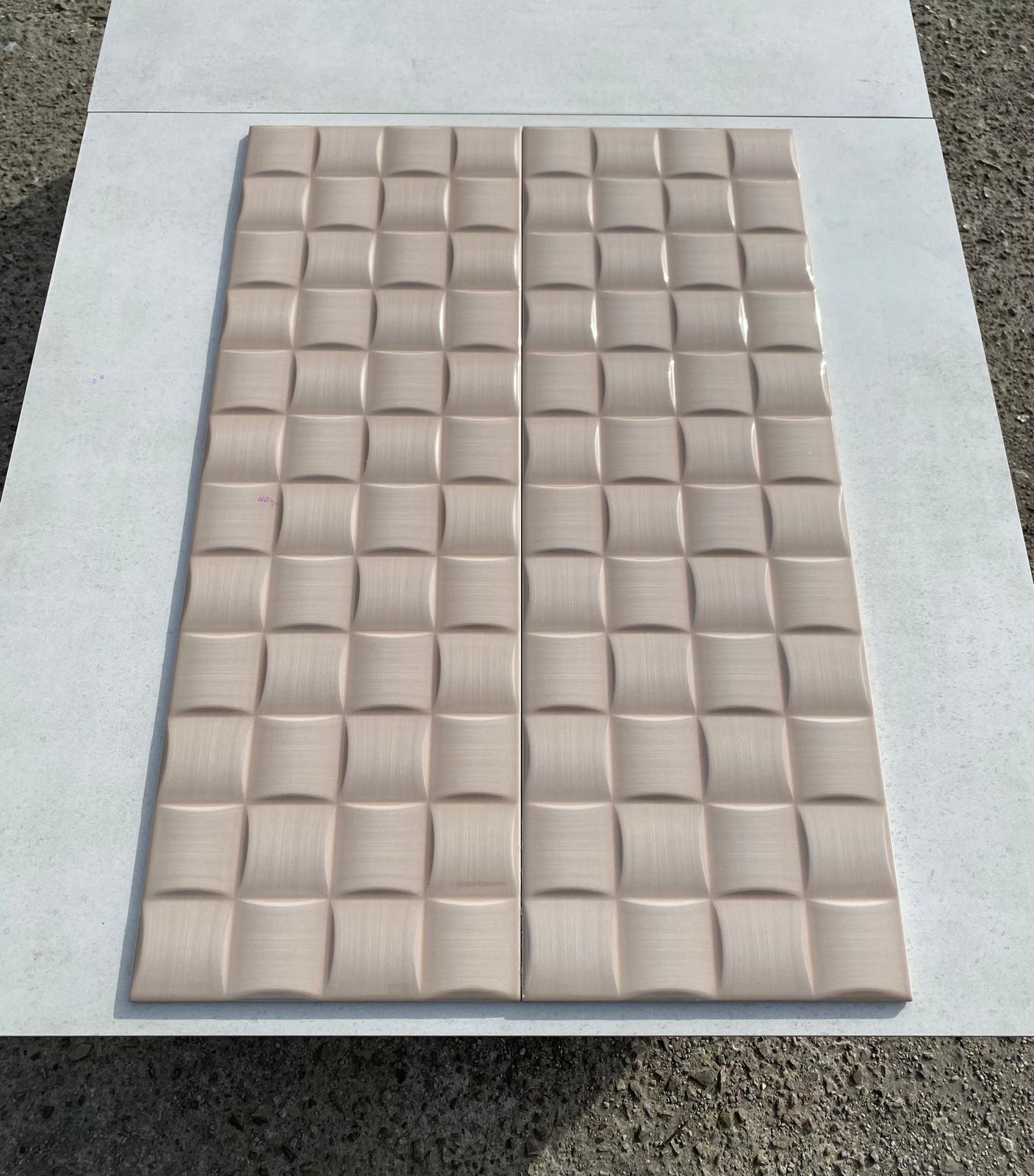 Piastrelle 25x75 Linear dama nocciola lucido