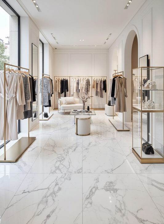 Piastrella 30x60 Delux white rettificato lucido