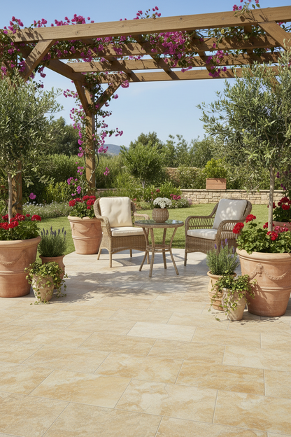 Piastrelle 40x60 Kalohari ardesia rettificato biege pietra da esterno R10