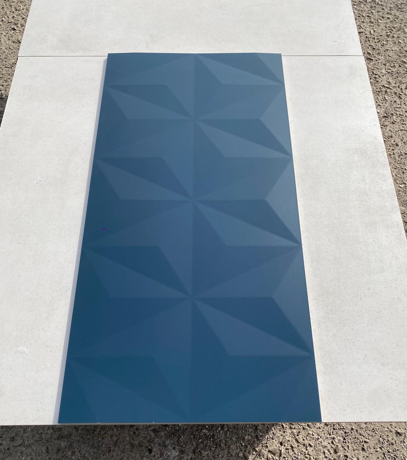 Piastrelle 40x80 Serie 4D blu diamantato mat rettificato