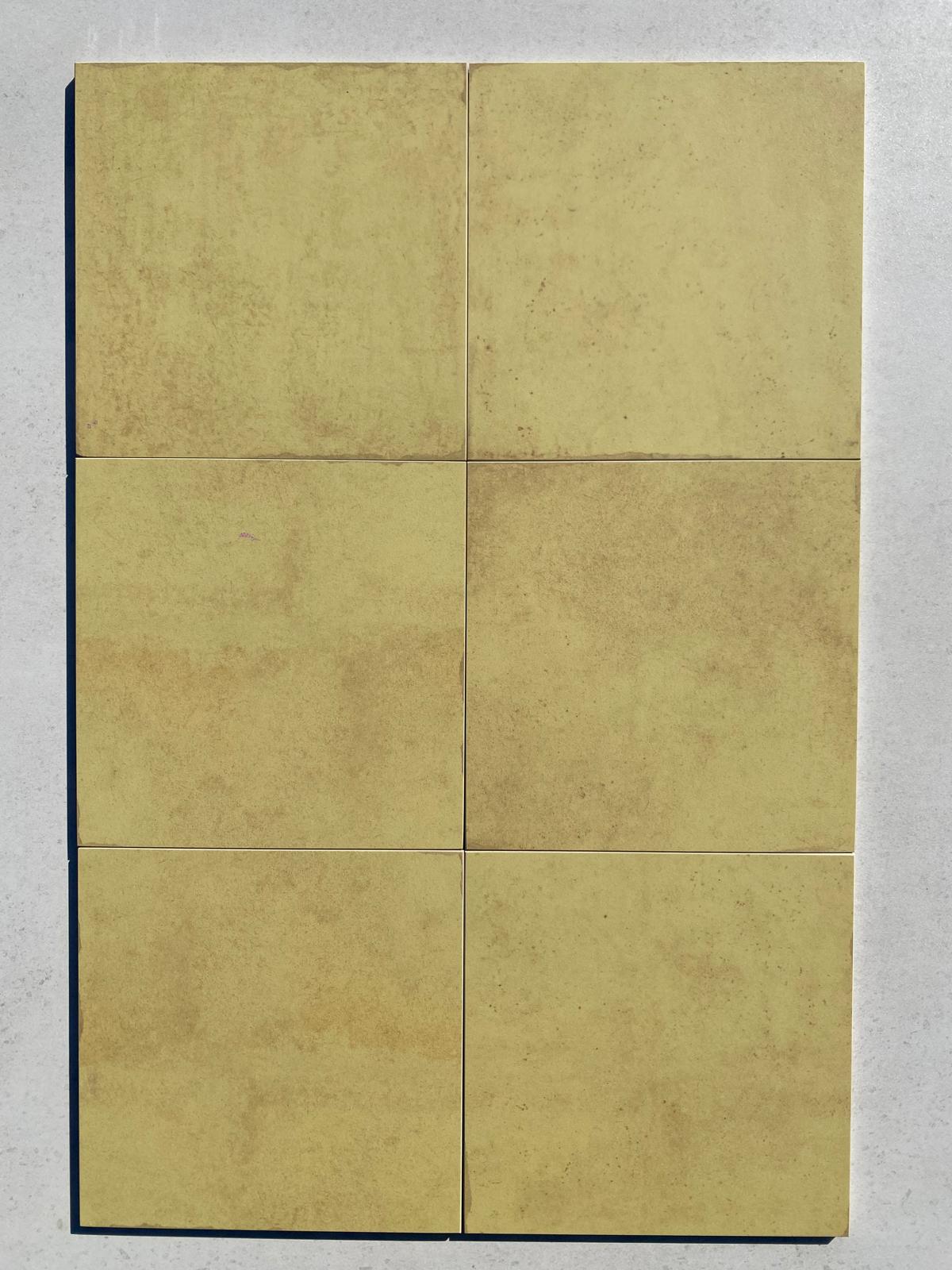 Piastrelle 22x22 Storie d'Italia giallo matt rettificato