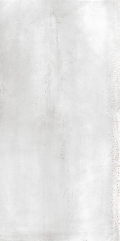 Piastrelle 60x120 Oxidatio lithium rettificato bianco metallo matt