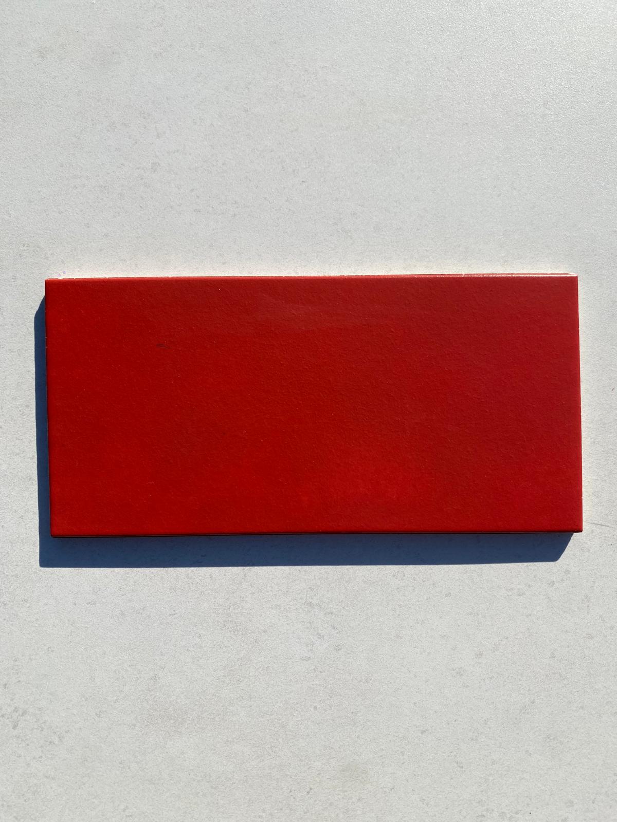 Piastrelle 12x24.5 klinker m15 rosso
