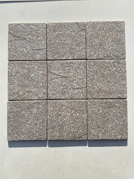 Piastrelle 15x15 Porfido grigio pietra da esterno