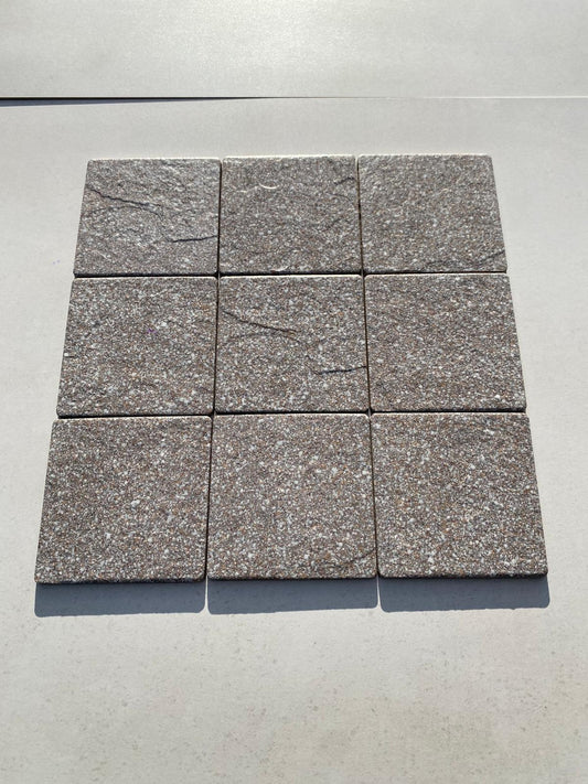 Piastrelle 15x15 Porfido grigio pietra da esterno