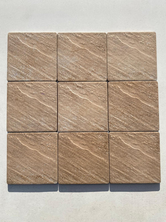 Piastrelle 15x15 Quarzo beige tono C51K da esterno R11