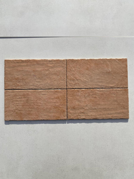 Piastrella 15x30 Capri rosa tono P51M da esterno R9