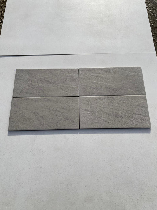 Piastrelle 15x30 Quarzo silver pietra da esterno R11