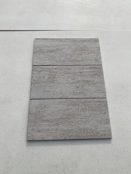 Piastrelle 15x30 Wood grigio da esterno R9