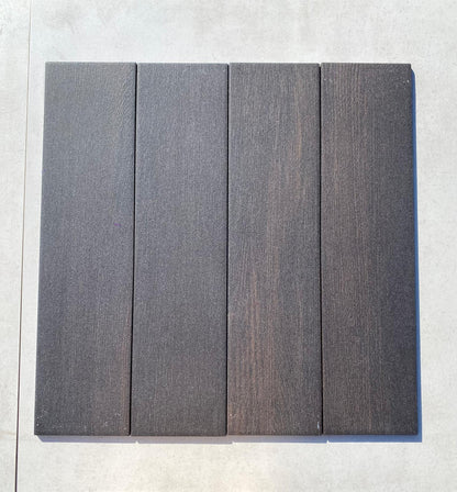 Piastrelle 15x60 Easy wood wengè R11 marrone scuro da esterno