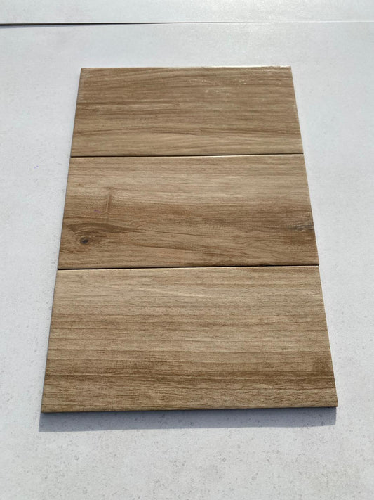 Piastrelle 16.5x33.5 Miele beige da esterno R9