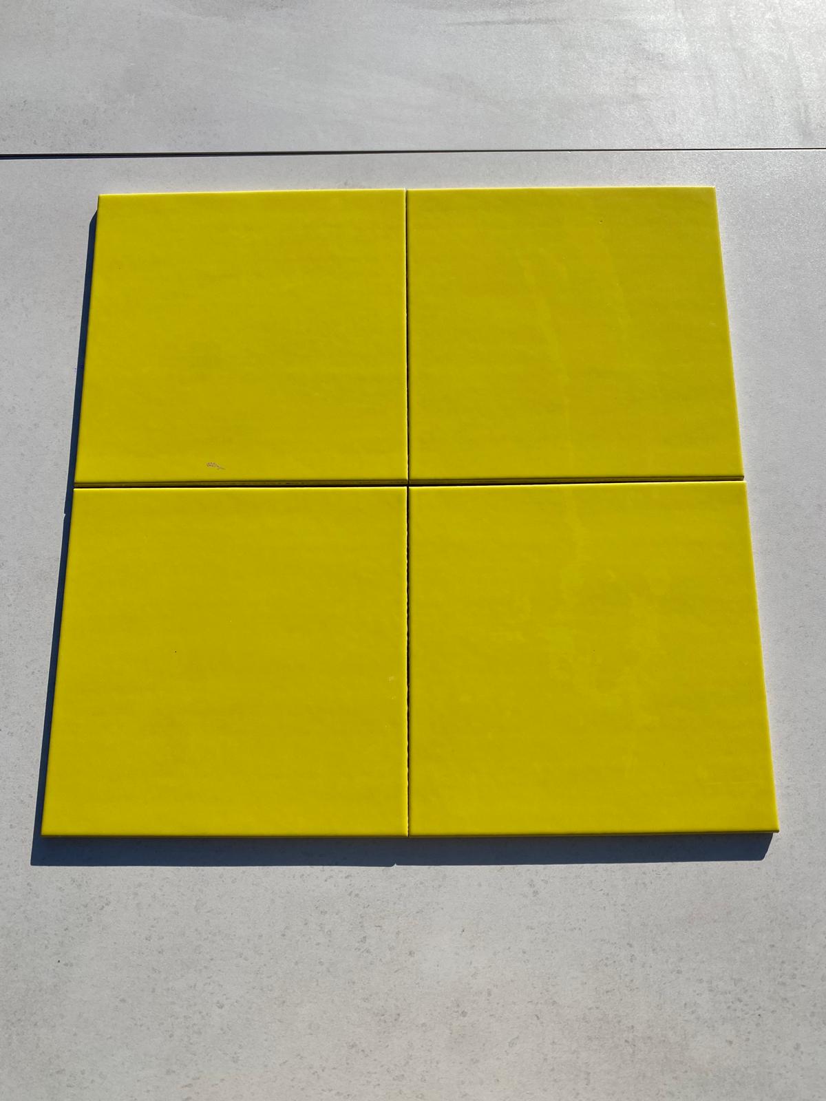 Piastrelle 25x25 klinker sc35 giallo