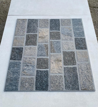 Piastrelle 30x60 Porfido grigio da esterno R11