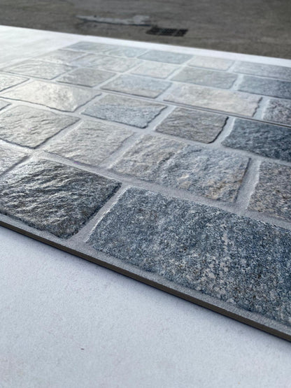 Piastrelle 30x60 Porfido grigio da esterno R11