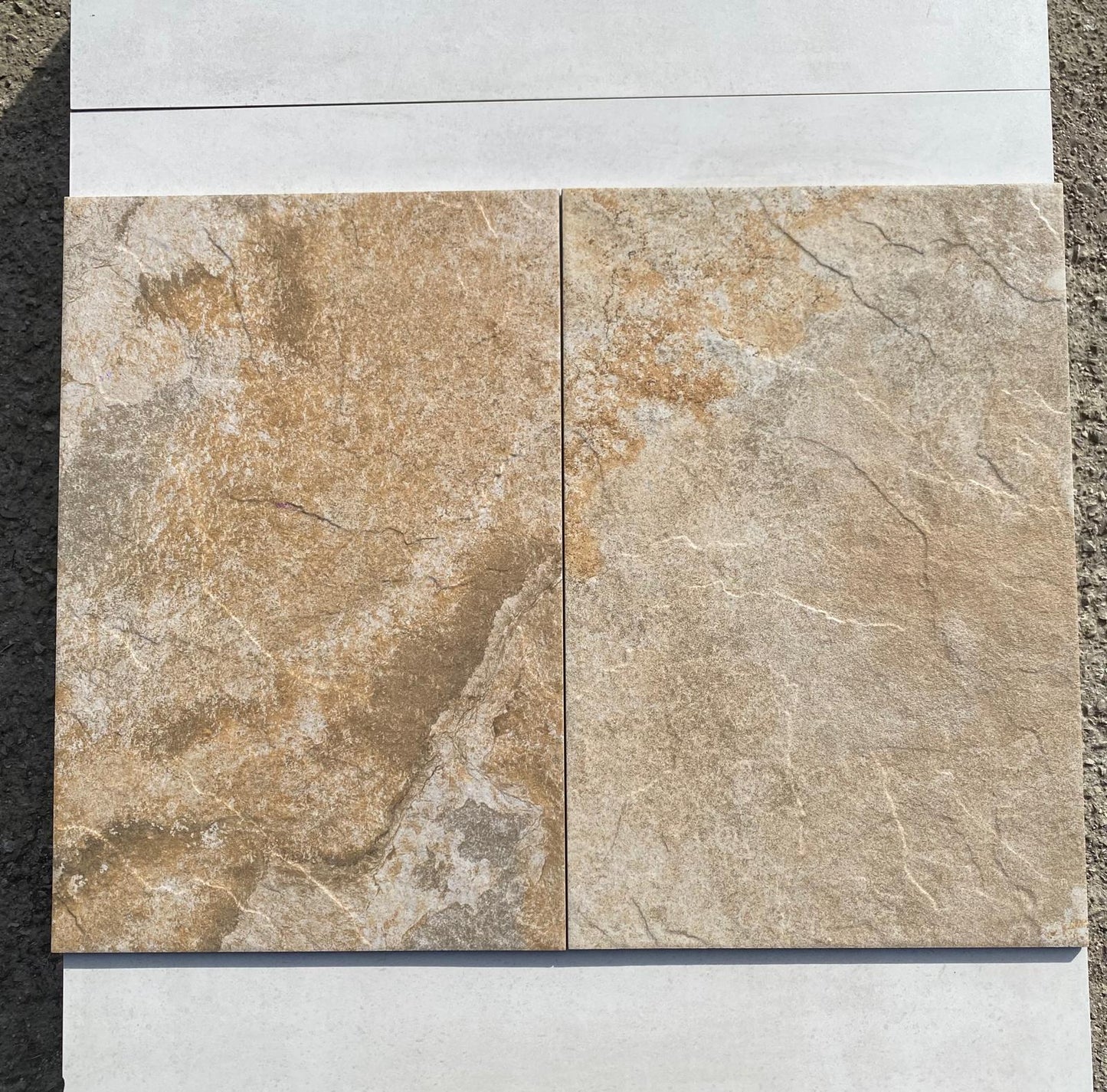 Piastrelle 40x60 Kalohari ardesia rettificato biege pietra da esterno R10