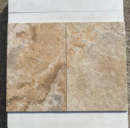 Piastrelle 40x60 Kalohari ardesia rettificato biege pietra da esterno R10