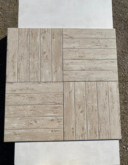 Piastrelle 45x45 Cuba beige legno da esterno