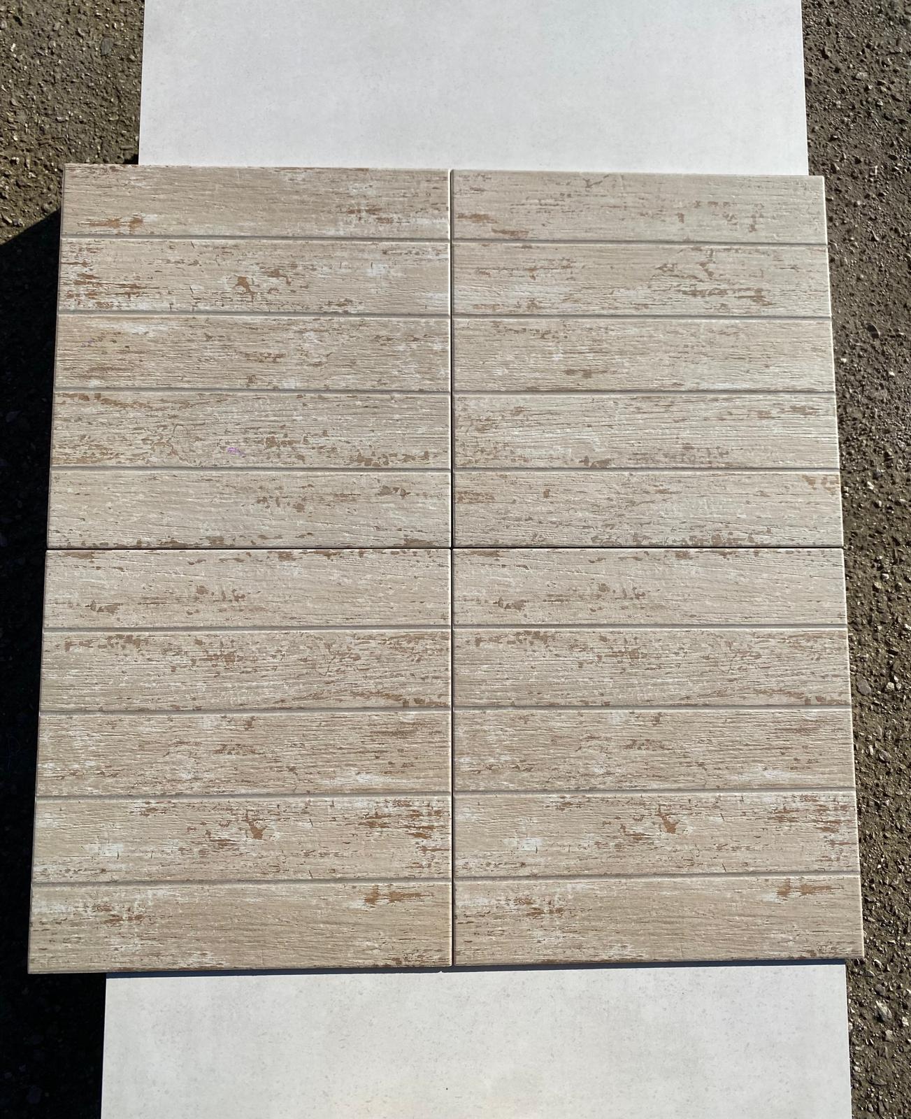 Piastrelle 45x45 Cuba beige legno da esterno