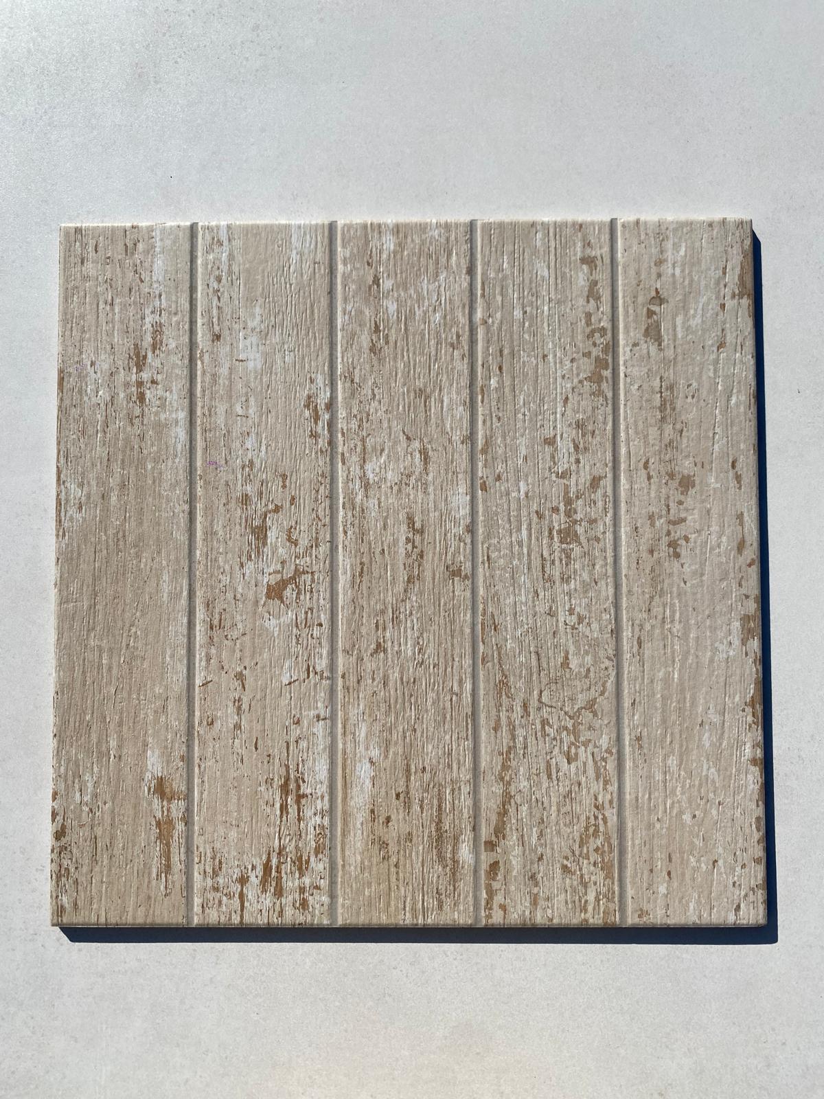 Piastrelle 45x45 Cuba beige legno da esterno