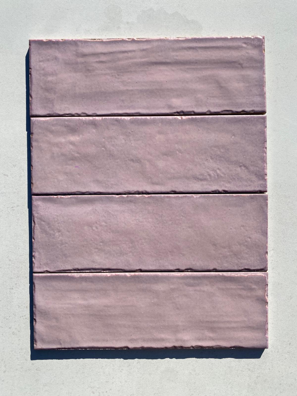 Piastrelle 10x30 Porpora matt Petite maison