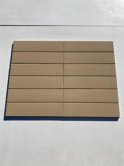 Piastrelle 12x.24.5 klinker beige lucido