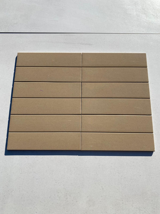 Piastrelle 12x.24.5 klinker beige lucido