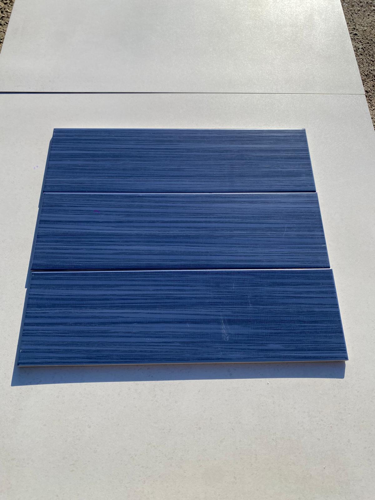 Piastrelle 15x60 Blu moro rettificato