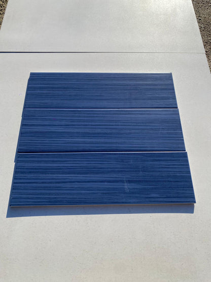Piastrelle 15x60 Blu moro rettificato