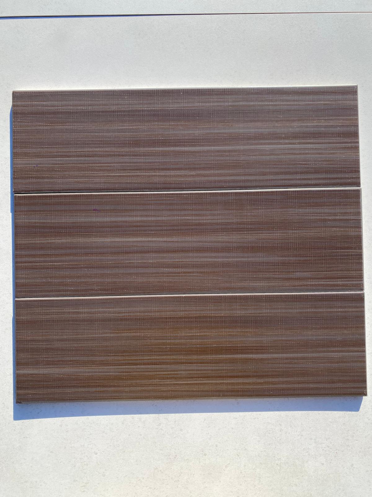 Piastrelle 15x60 Testa moro rettificato