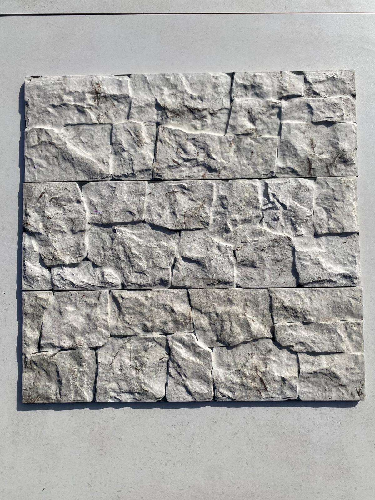 Piastrelle 17x52 kerala white pietra rivestimento da esterno