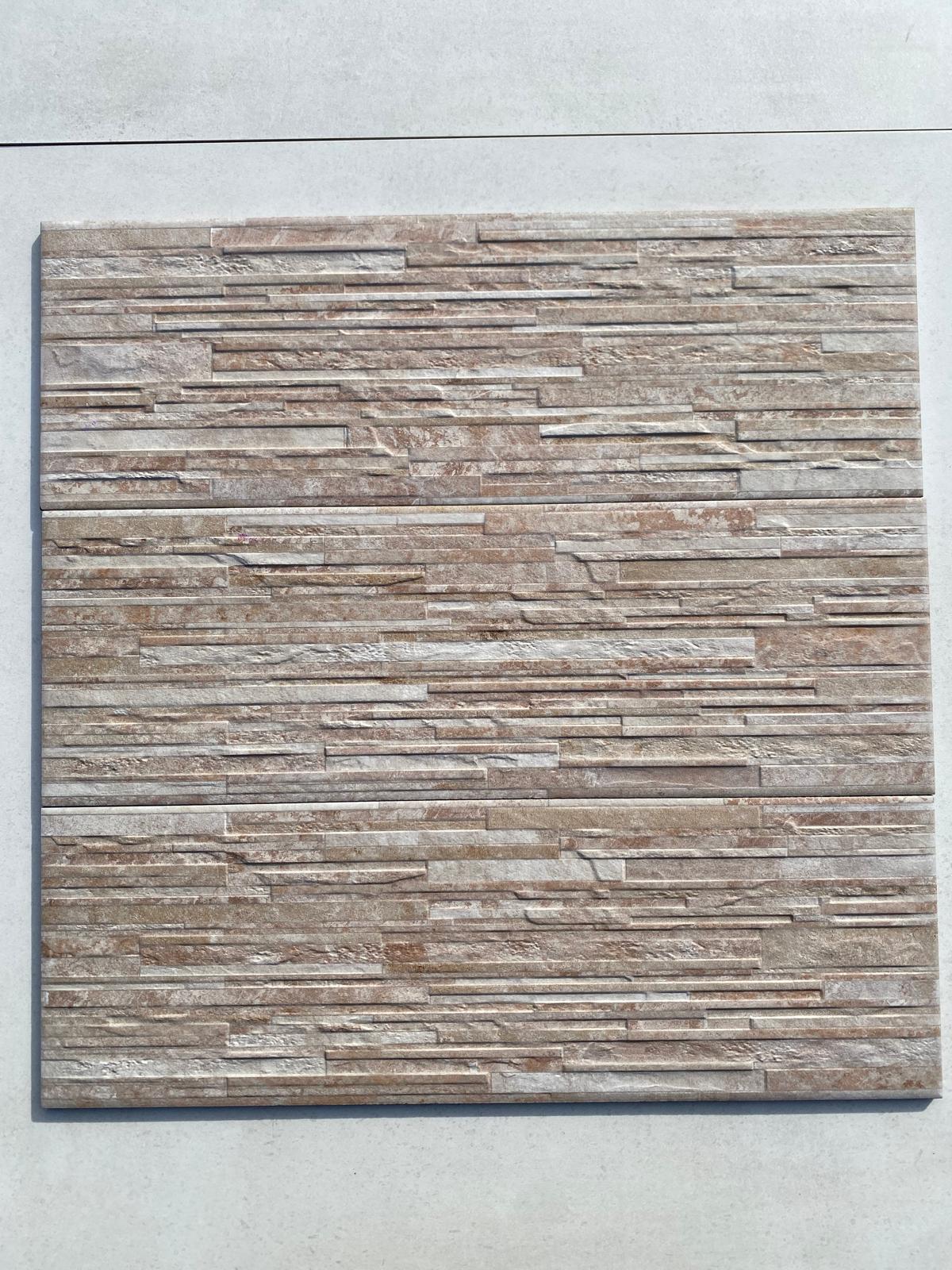 Piastrelle 20x60 Muretto beige da esterno rivestimento