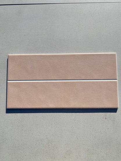 Piastrelle 22.5x45.5 Tif rosa lucido