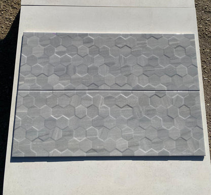 Piastrelle 25x75 Nido d'ape Forme lucido in rilievo