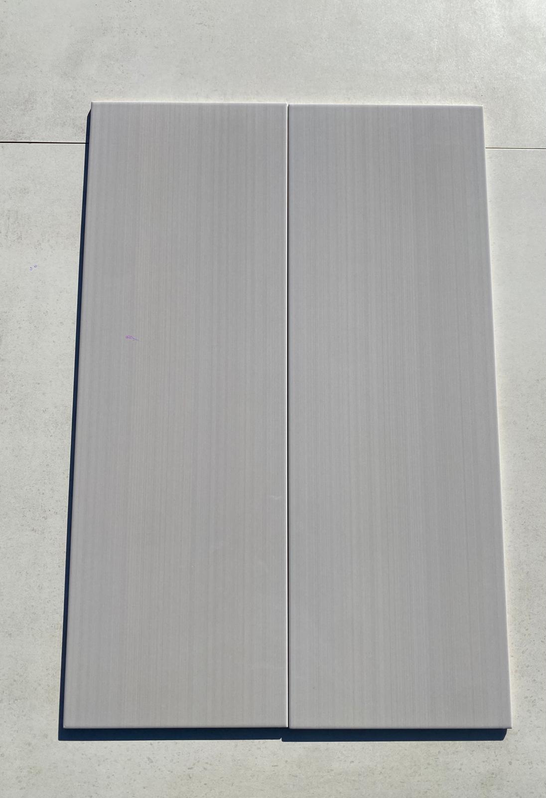 Piastrelle 25x75 Linear grigio lucido