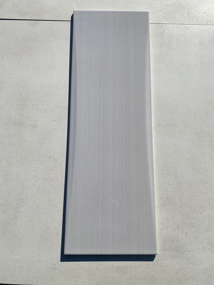 Piastrelle 25x75 Linear grigio in rilievo lucido