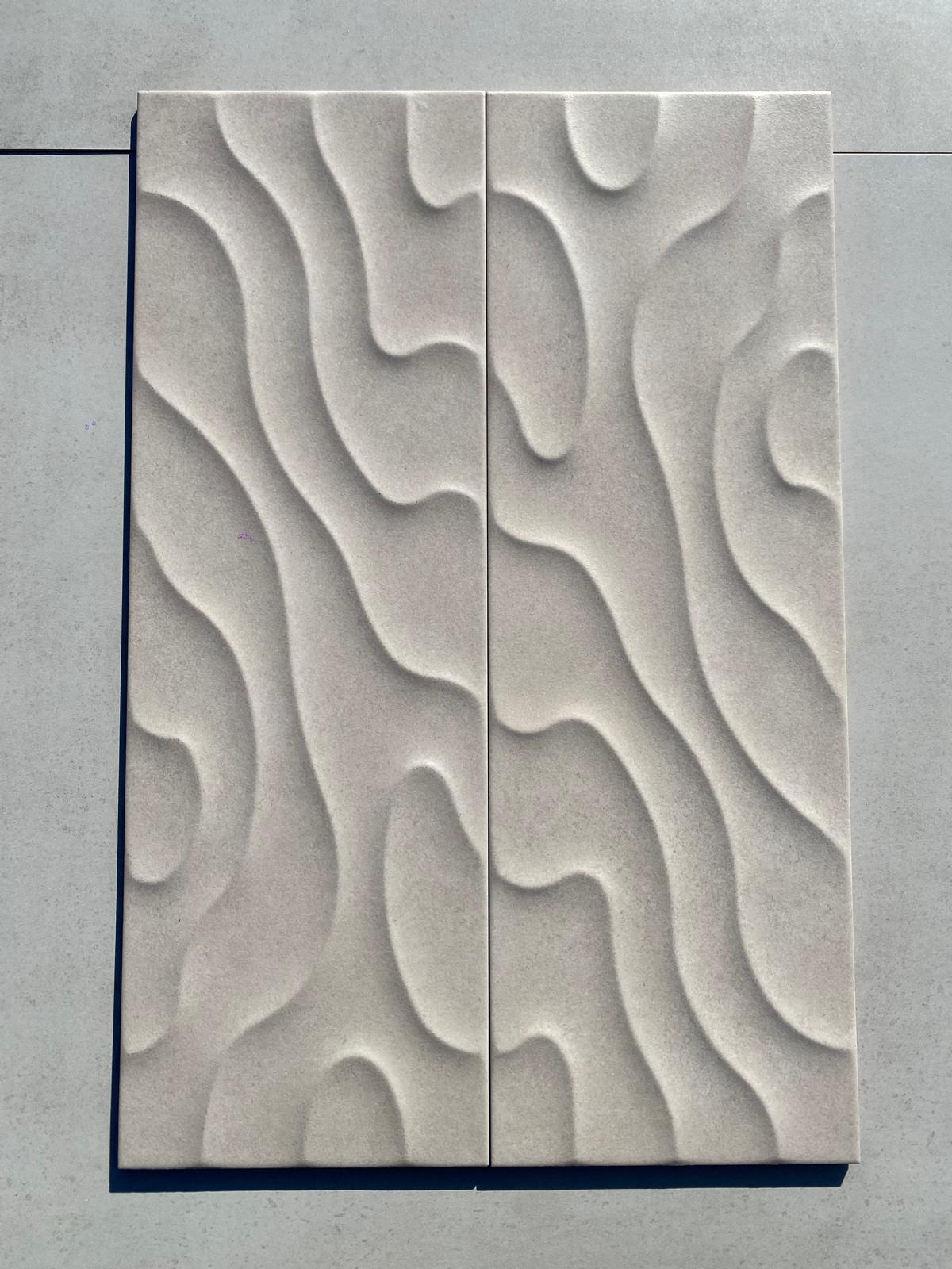 Piastrelle 25x75 Murillo dunas marfil opaco in rilievo